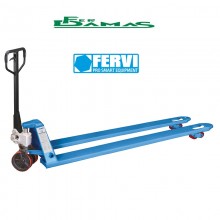 TRANSPALLET MANUALE A FORCHE LUNGHE 2000 MM FERVI ART.0028/2000